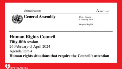 Human Right Council Fifty-fifth session report header