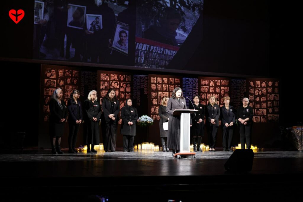 Mothers of Flight PS752 on Stage in Toronto's Fifth Anniversary