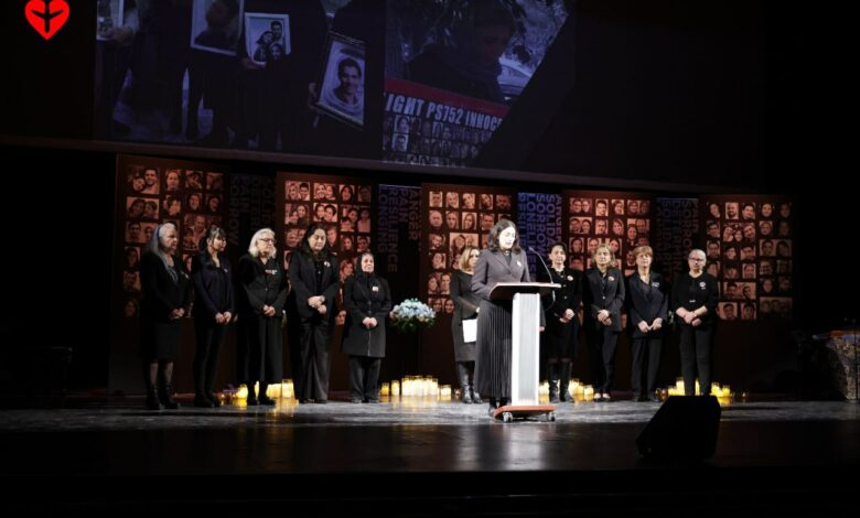 Mothers of Flight PS752 on Stage in Toronto's Fifth Anniversary